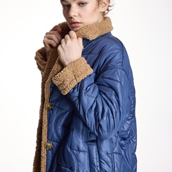 ALBA CONDE Abrigo Acolchado Azul - Imagen 2