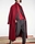 ALBA CONDE Abrigo Granate Oversize - Imagen 1