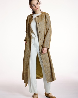 ALBA CONDE Abrigo Largo Amarillo - Imagen 1