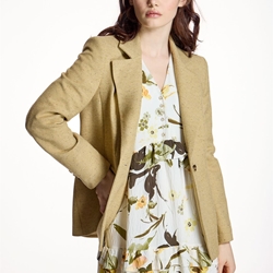 ALBA CONDE Americana Semientallada Amarilla - Imagen 1