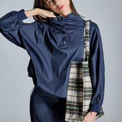 ALBA CONDE Blusa Azul Marino - Imagen 2