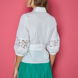 ALBA CONDE Blusa Blanca - Imagen 2