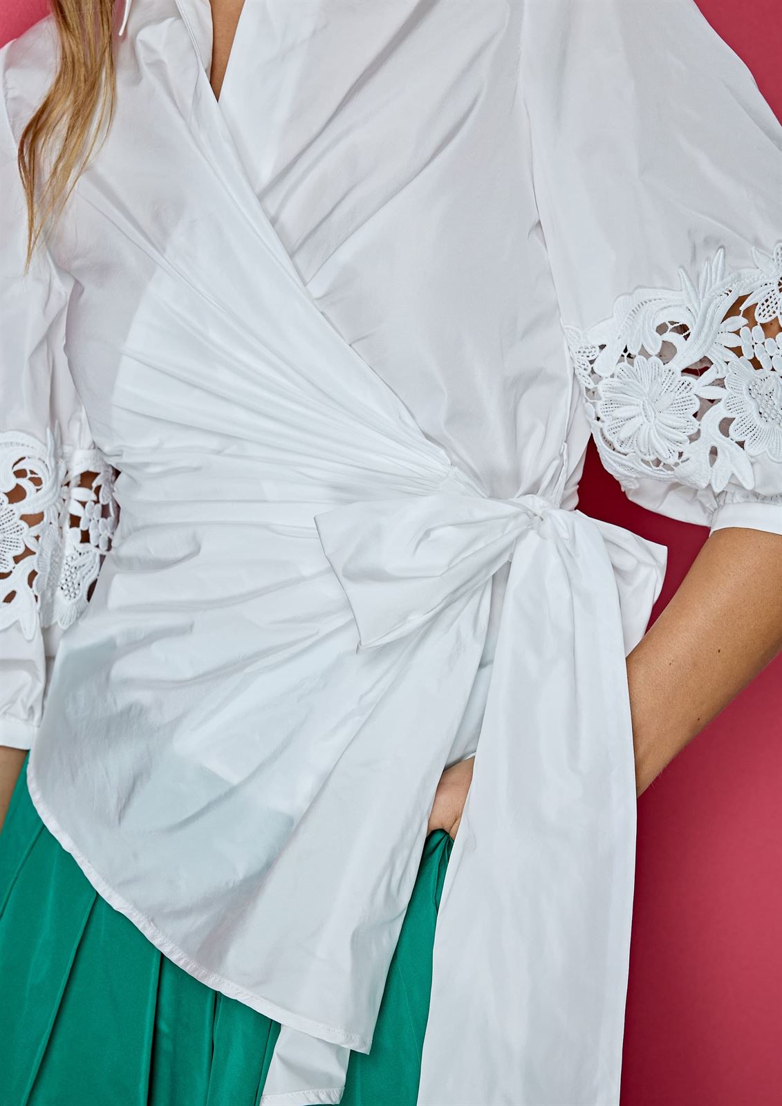 ALBA CONDE Blusa Blanca - Imagen 3