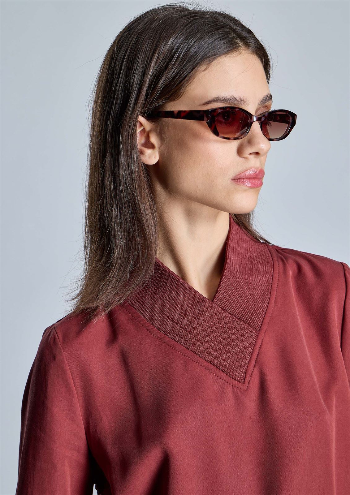 ALBA CONDE Blusa con Frunce Lateral - Imagen 1