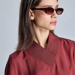 ALBA CONDE Blusa con Frunce Lateral - Imagen 1