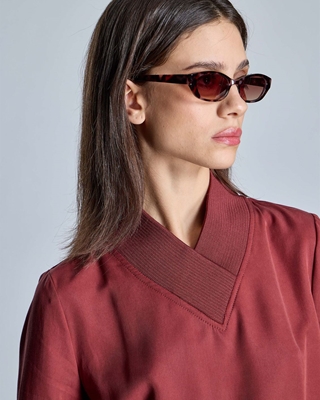 ALBA CONDE Blusa con Frunce Lateral - Imagen 1