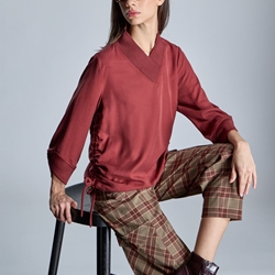 ALBA CONDE Blusa con Frunce Lateral - Imagen 2
