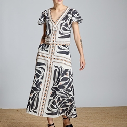 ALBA CONDE Blusa Corta Étnica - Imagen 1