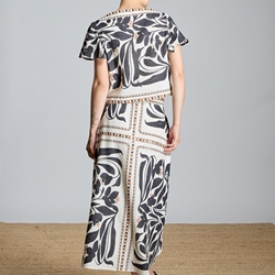 ALBA CONDE Blusa Corta Étnica - Imagen 2