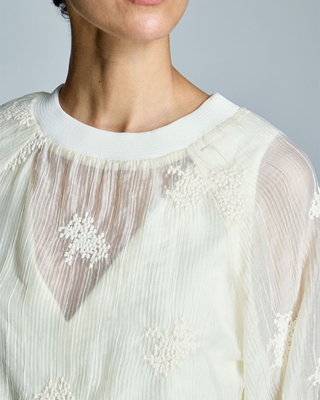 ALBA CONDE Blusa Cruda Bordada - Imagen 1