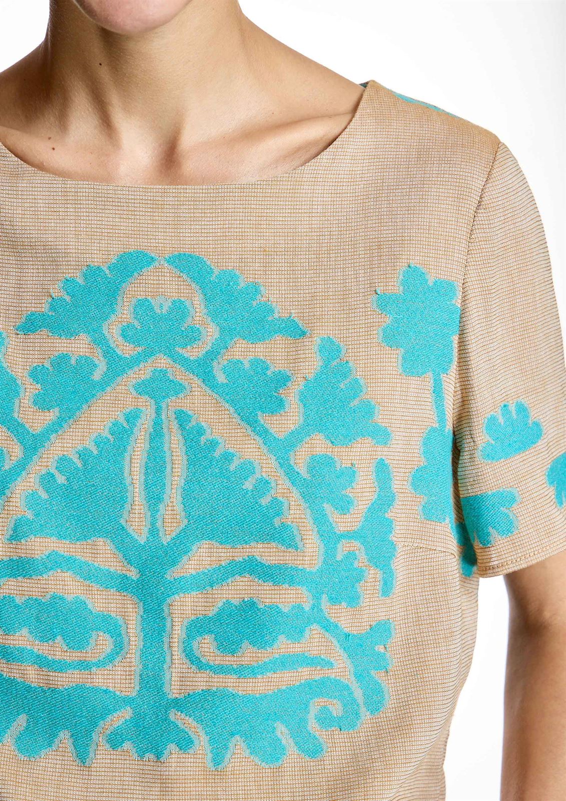 ALBA CONDE Blusa Dibujo a Contraste - Imagen 3