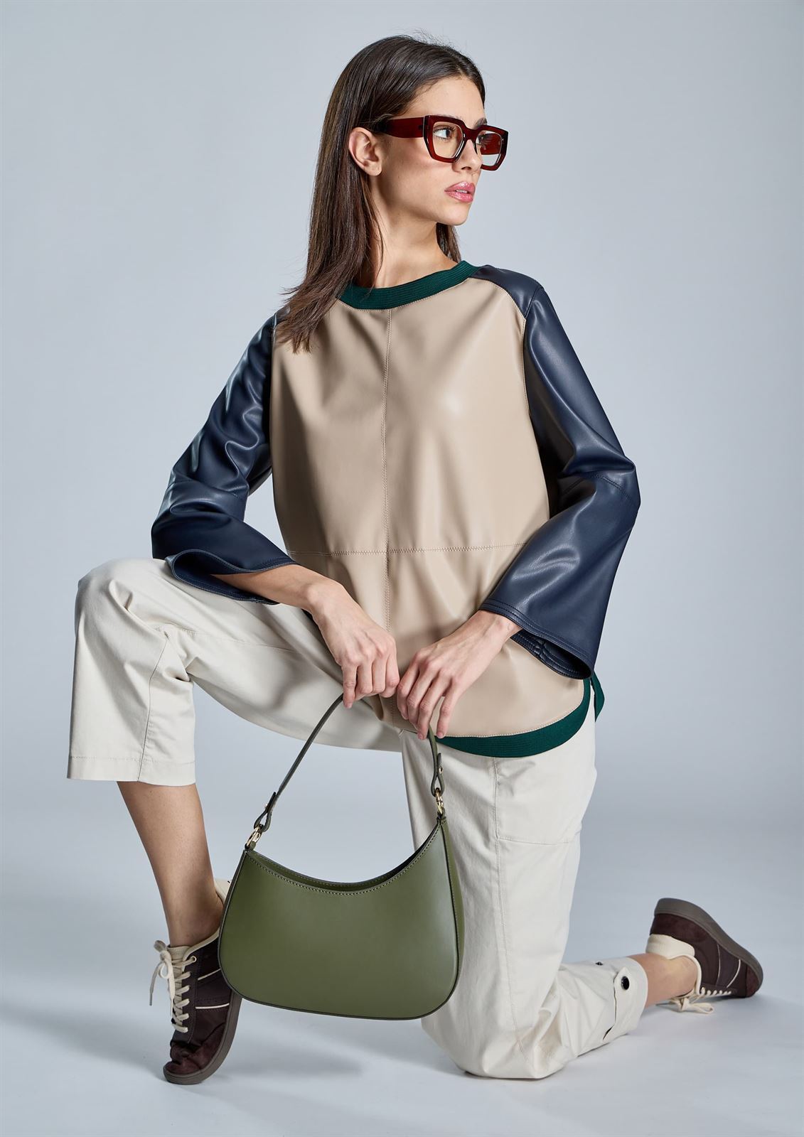 ALBA CONDE Blusa Efecto Piel - Imagen 1