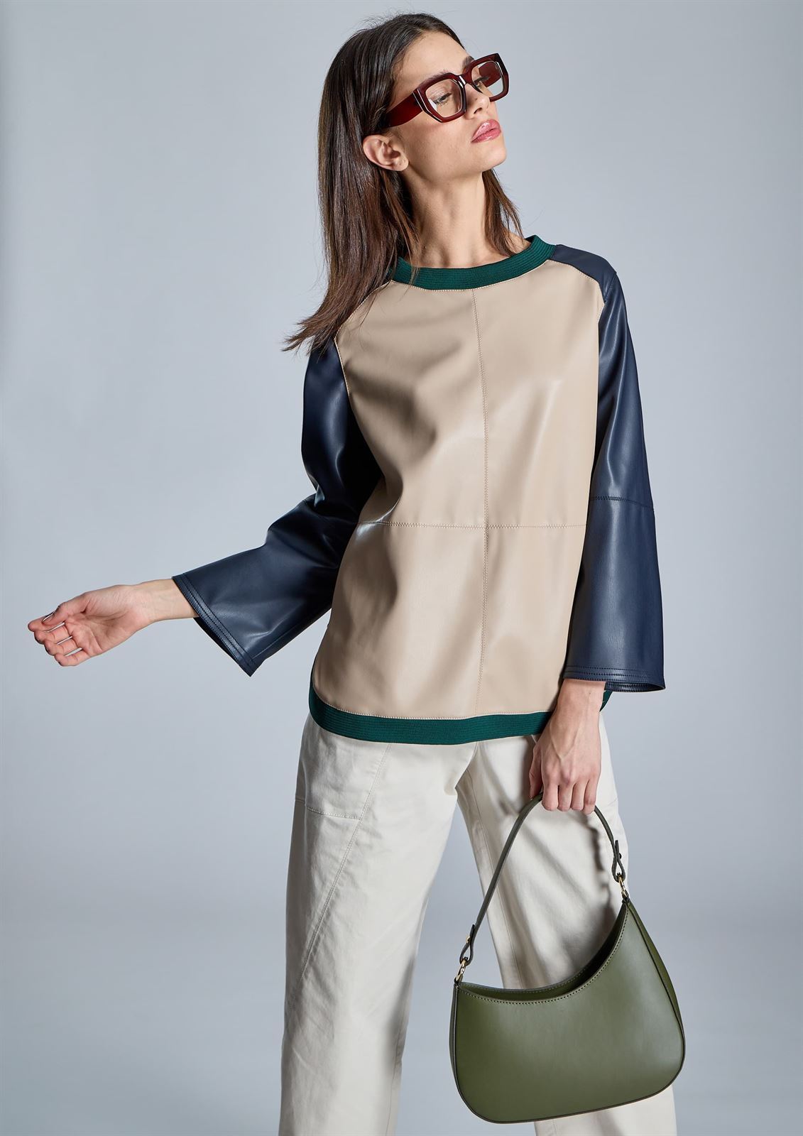 ALBA CONDE Blusa Efecto Piel - Imagen 3
