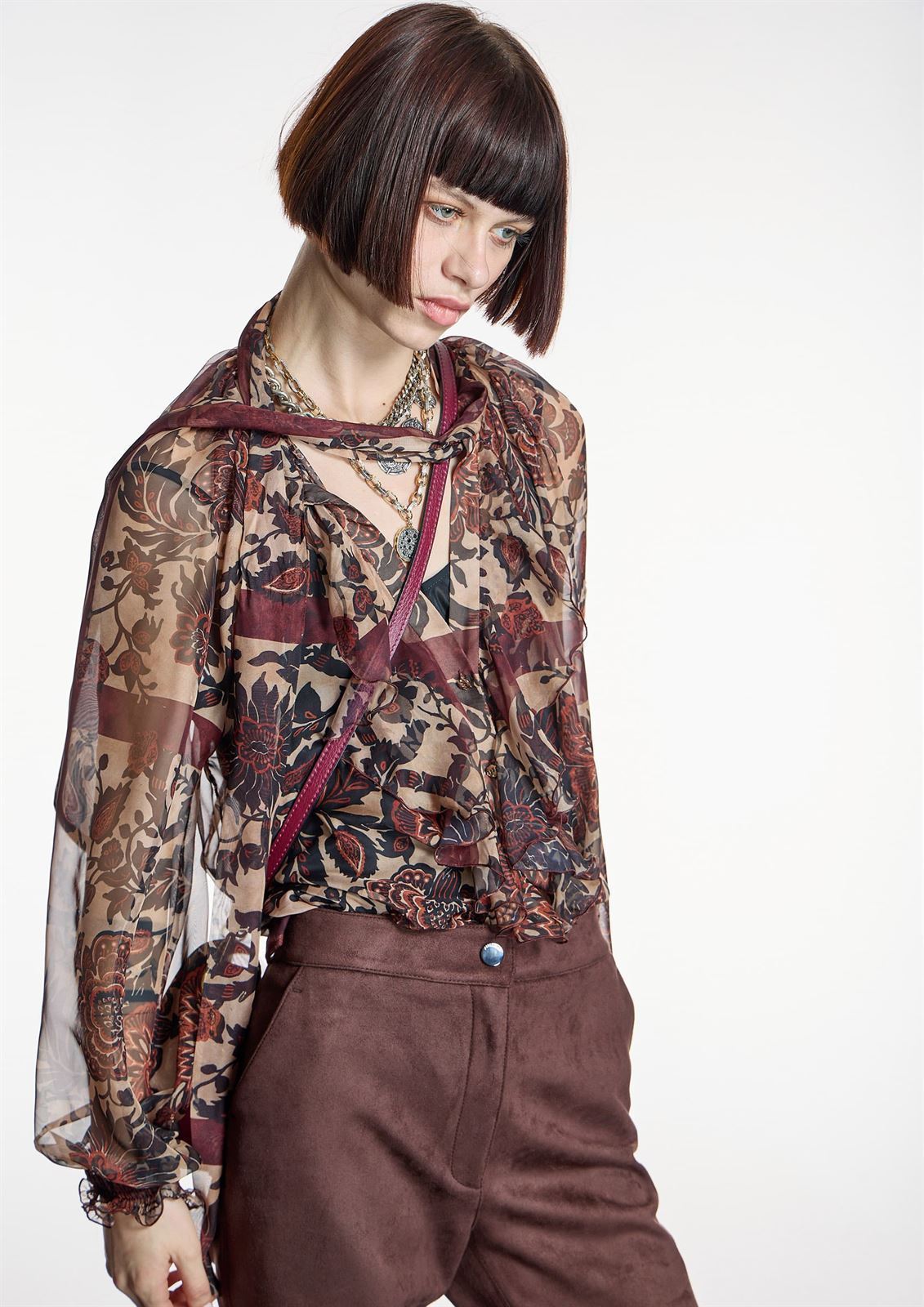 ALBA CONDE Blusa Estampada Boho - Imagen 2