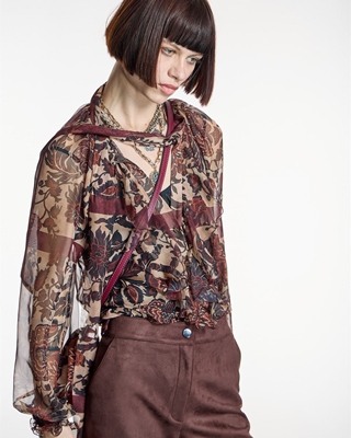 ALBA CONDE Blusa Estampada Boho - Imagen 2