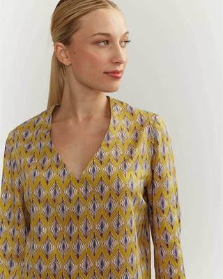 ALBA CONDE Blusa Estampada Escote Pico - Imagen 1