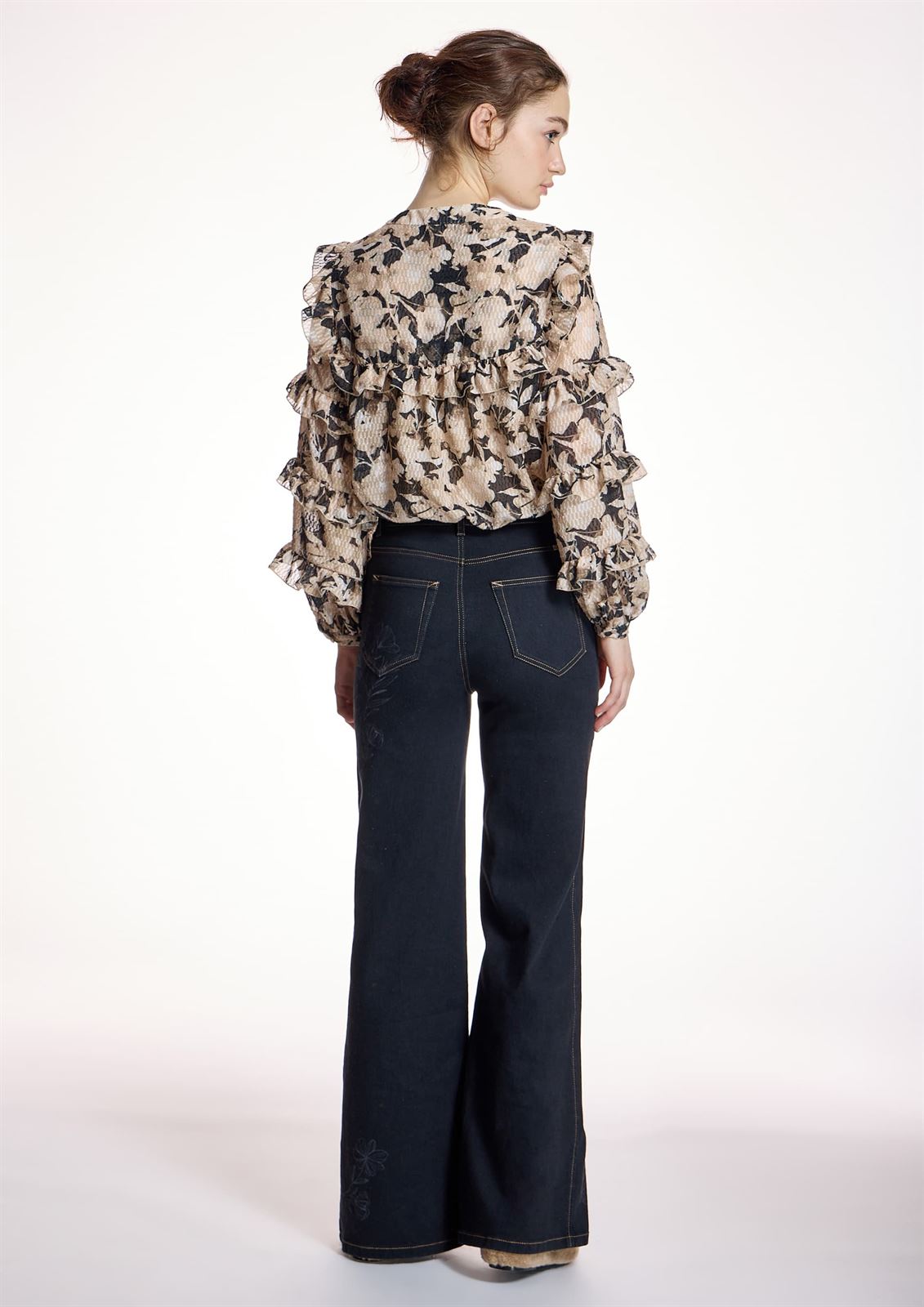 ALBA CONDE Blusa Estampado Floral con Volantes - Imagen 2