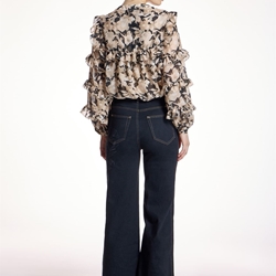 ALBA CONDE Blusa Estampado Floral con Volantes - Imagen 2