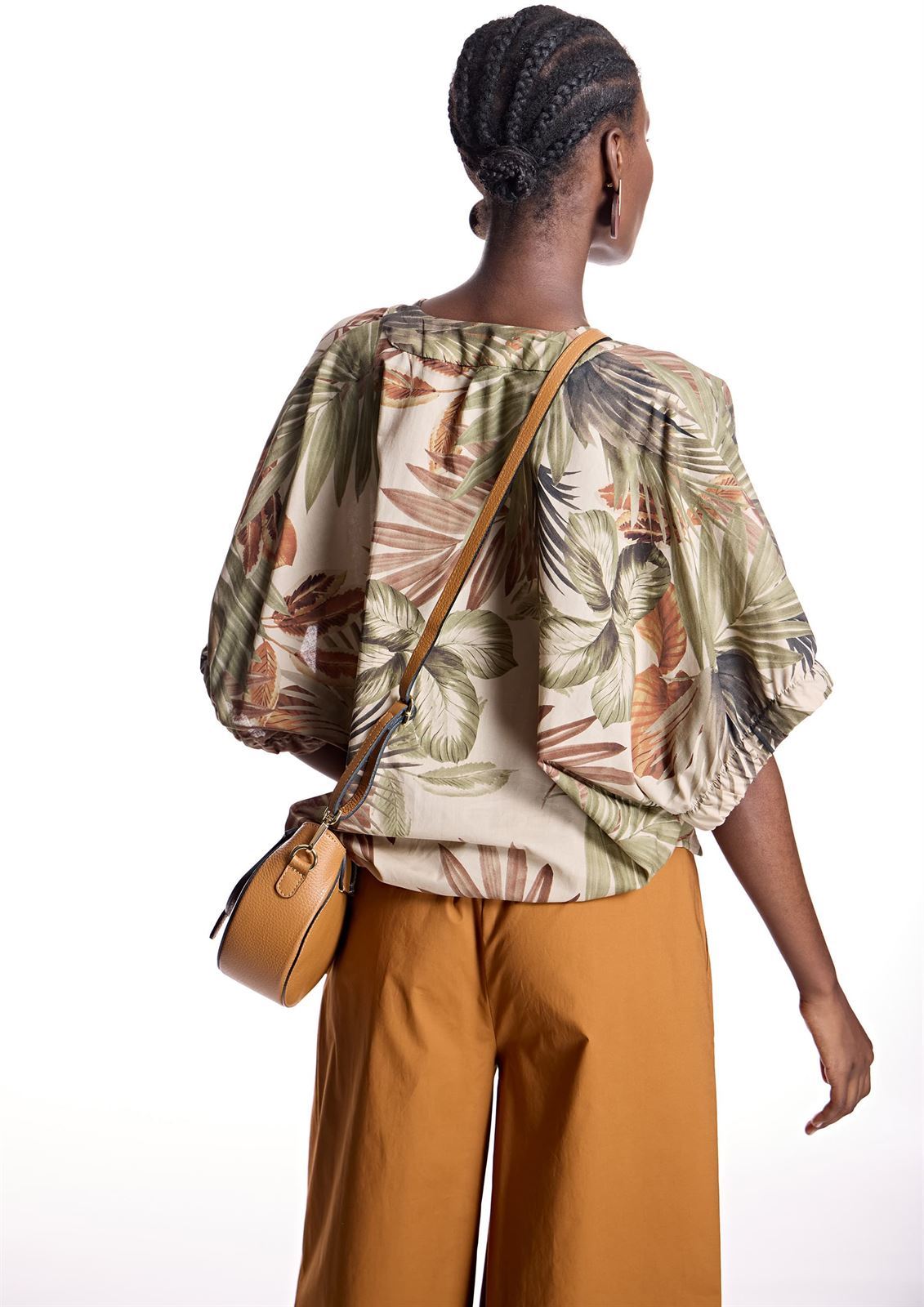 ALBA CONDE Blusa Estampado Tropical - Imagen 1