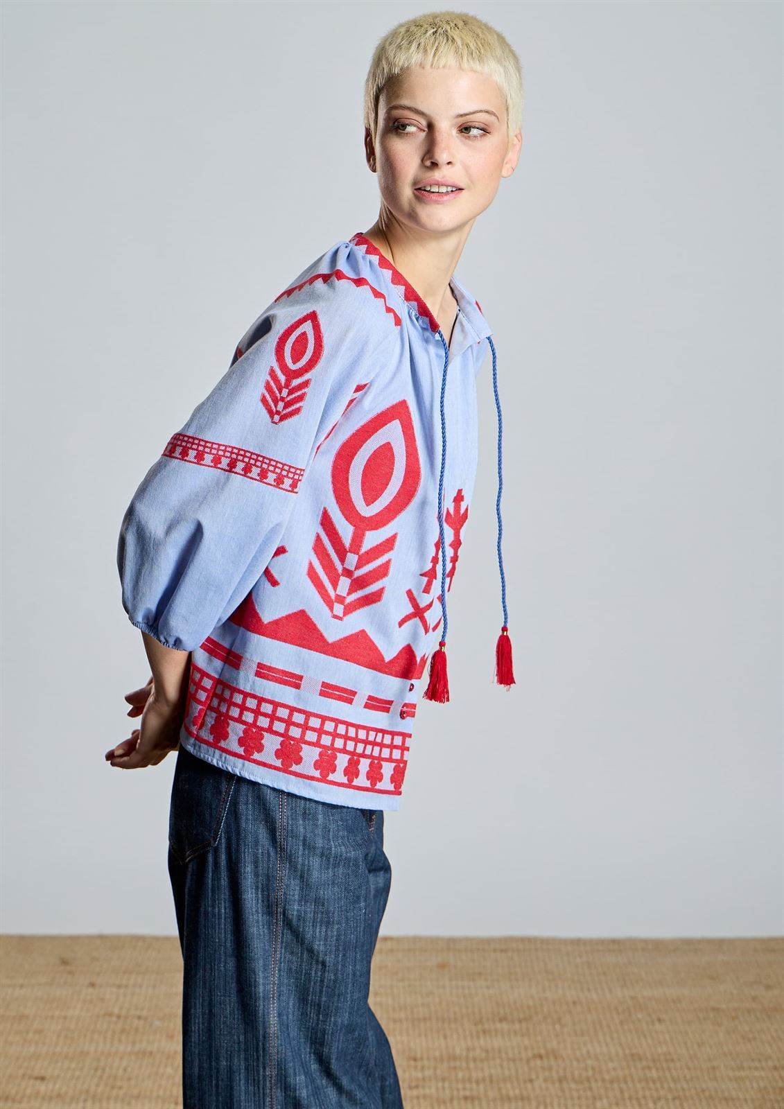 ALBA CONDE Blusa Étnica - Imagen 1