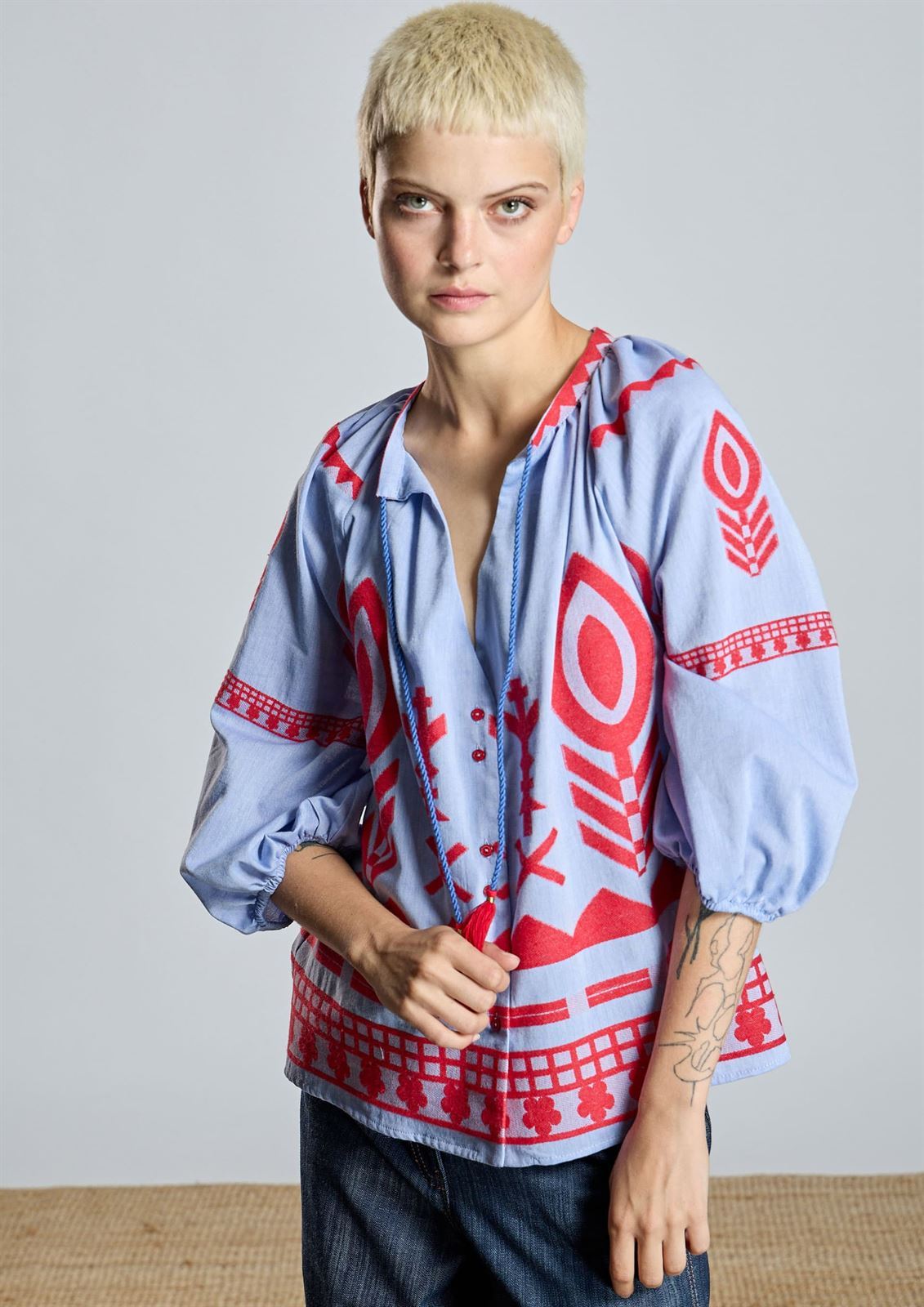 ALBA CONDE Blusa Étnica - Imagen 3