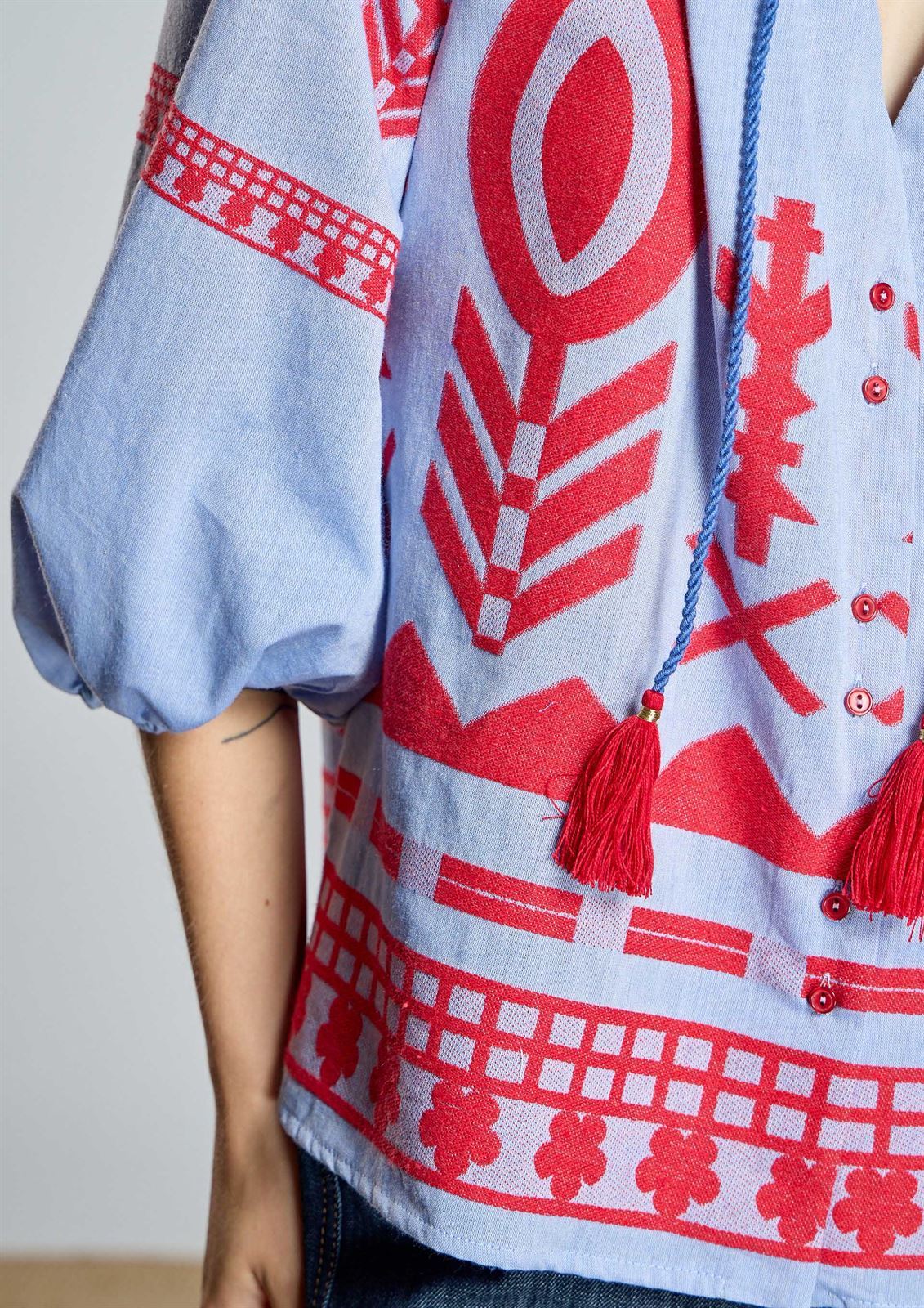 ALBA CONDE Blusa Étnica - Imagen 5