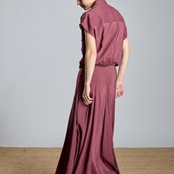 ALBA CONDE Blusa Fluída Granate - Imagen 2