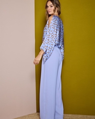 ALBA CONDE Blusa Satinada Lunares - Imagen 2