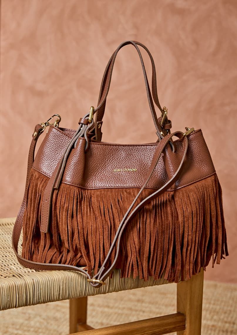ALBA CONDE Bolso INDIA Camel - Imagen 3