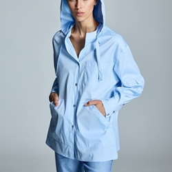 ALBA CONDE Camisa Azul con Capucha - Imagen 1