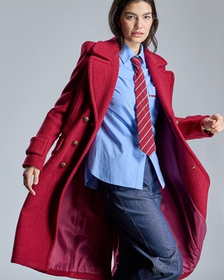 ALBA CONDE Camisa Azul con Corbata - Imagen 2