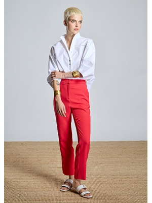 ALBA CONDE Camisa Blanca con Entredós - Imagen 1