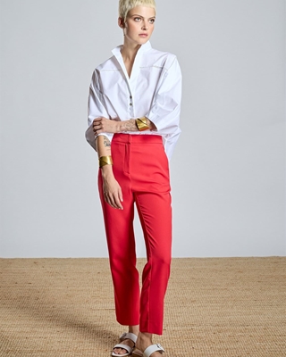 ALBA CONDE Camisa Blanca con Entredós - Imagen 1