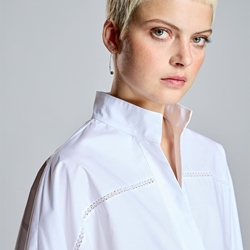 ALBA CONDE Camisa Blanca con Entredós - Imagen 2