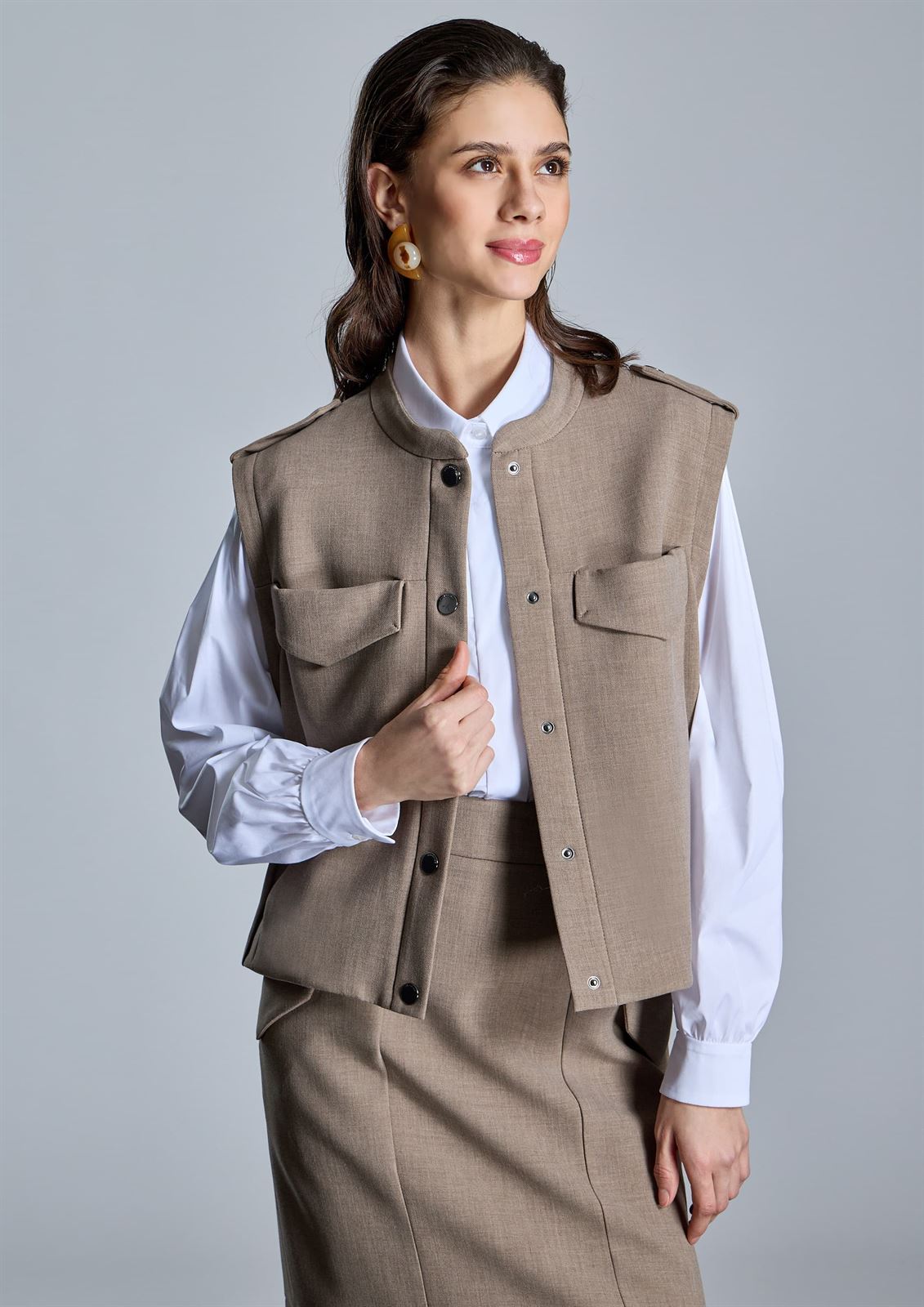 ALBA CONDE Camisa Blanca con Tablas - Imagen 5