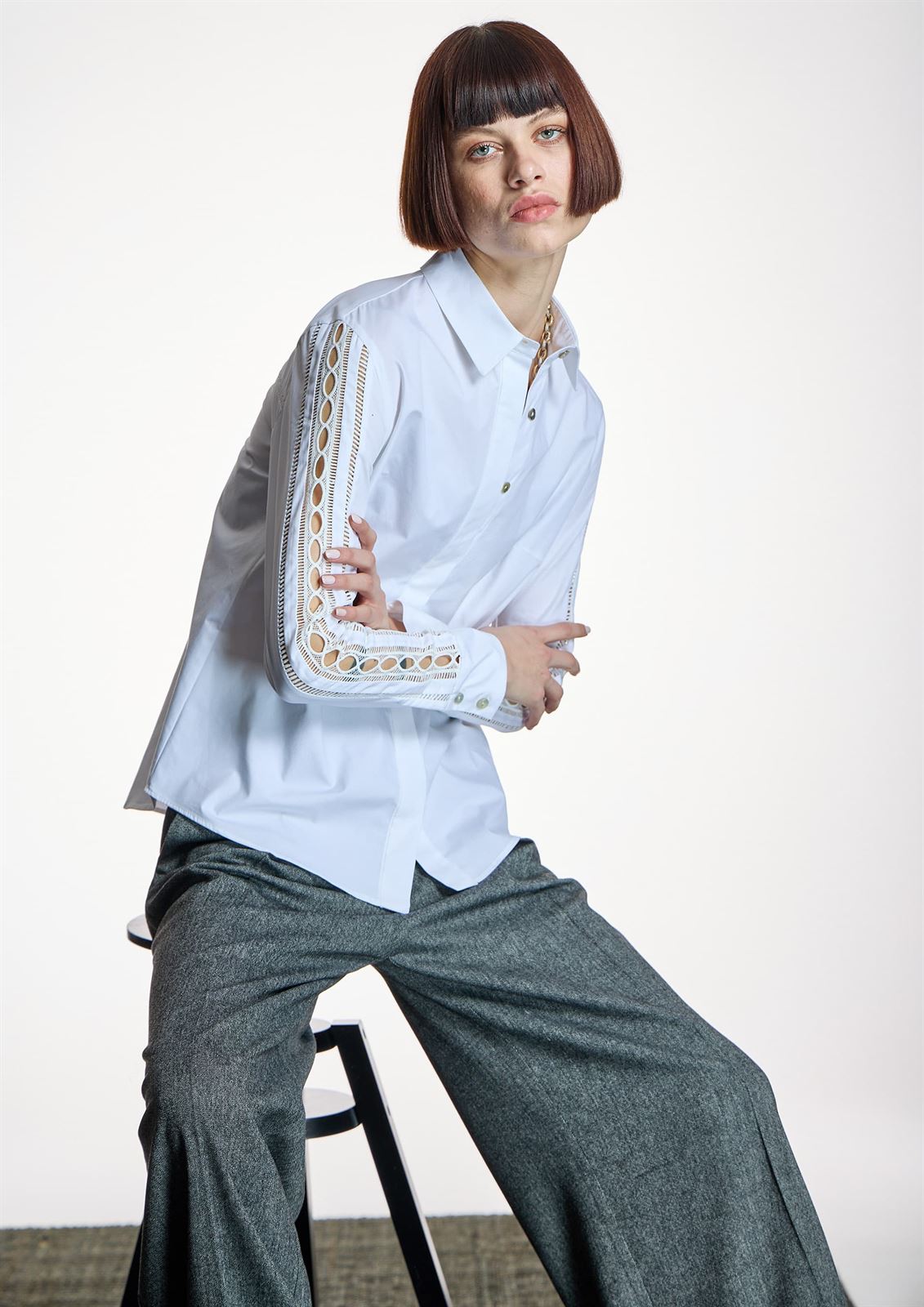 ALBA CONDE Camisa Manga Calada - Imagen 4