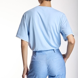 ALBA CONDE Camiseta Azul Coco - Imagen 2