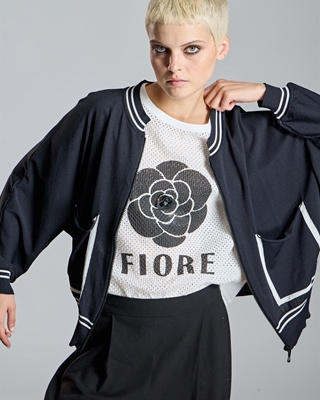 ALBA CONDE Camiseta Blanca Fiore - Imagen 1
