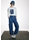 ALBA CONDE Camiseta Cruda con Print Azul - Imagen 2