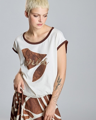 ALBA CONDE Camiseta Cruda Will - Imagen 2