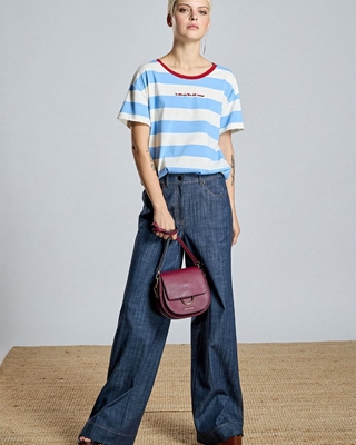 ALBA CONDE Camiseta Rayas - Imagen 1