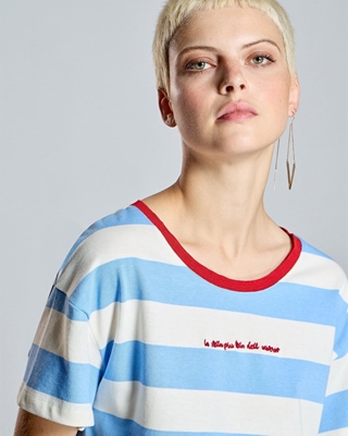 ALBA CONDE Camiseta Rayas - Imagen 2