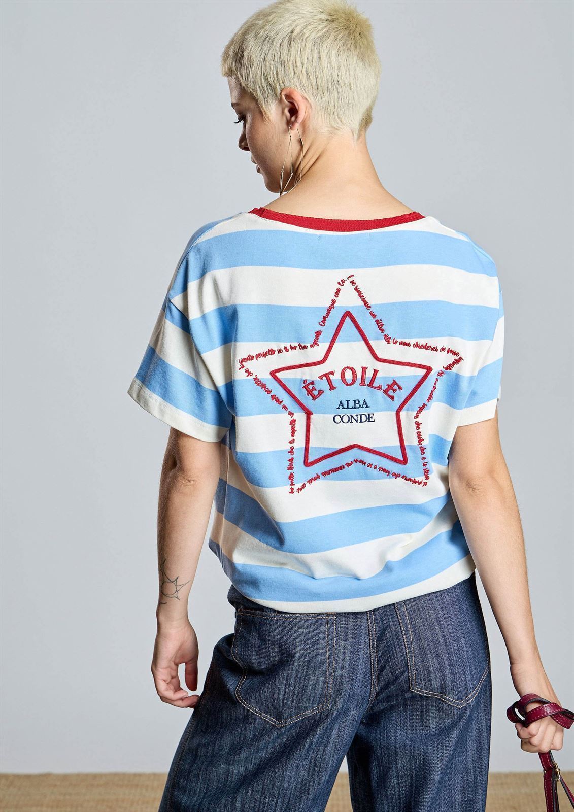ALBA CONDE Camiseta Rayas - Imagen 5