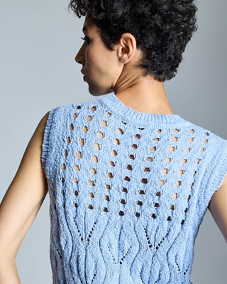 ALBA CONDE Chaleco de Punto Calado - Imagen 2