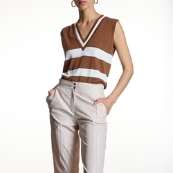 ALBA CONDE Chaleco Punto Bicolor - Imagen 2