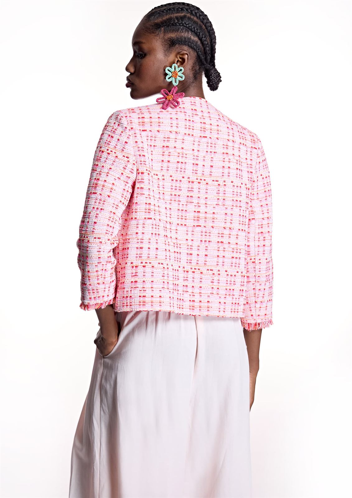 ALBA CONDE Chaqueta Chanel Rosa - Imagen 1
