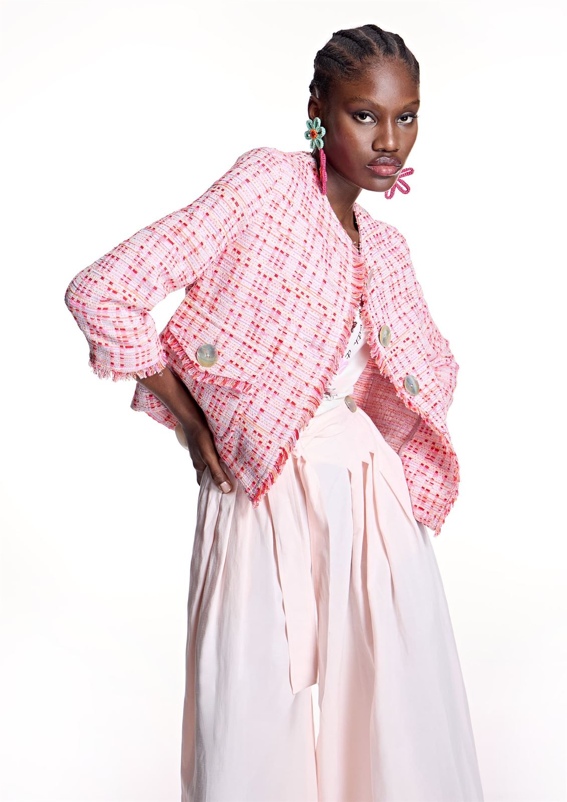 ALBA CONDE Chaqueta Chanel Rosa - Imagen 4