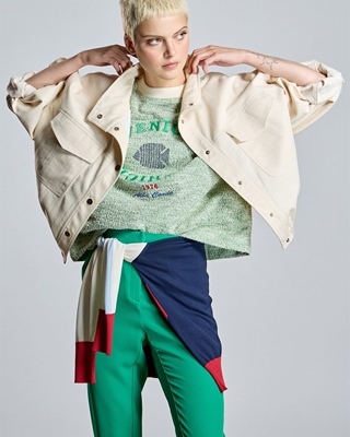 ALBA CONDE Chaqueta Corta en Crudo - Imagen 1