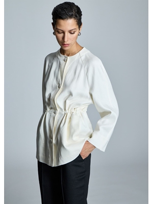 ALBA CONDE Chaqueta Cruda Lino - Imagen 1