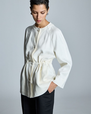 ALBA CONDE Chaqueta Cruda Lino - Imagen 1